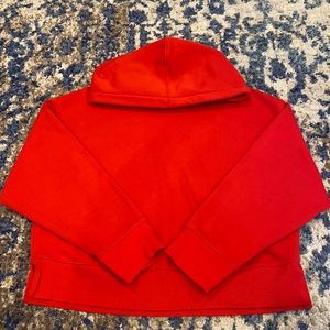 ZARA red cropped hoodie